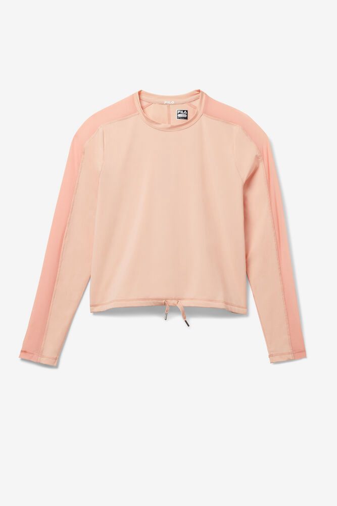 Fila T-Shirt Womens Rose - Gym Queen Long Sleeve Top - Philippines 3854096-MO